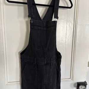 Madewell Black Denim Overalls